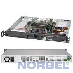 Supermicro Сервер SYS-5019S-ML, 1U no CPU 1 E3-1200v5 6thGenCorei3 no memory 4 on board RAID 0 1 5 10 no FixedHDD 2 LFF 2xGE 1xPCIEx8, 1xM.2 connector 1noRx350W SYS-5019S-ML, X11SSH-F, 512F-350B1