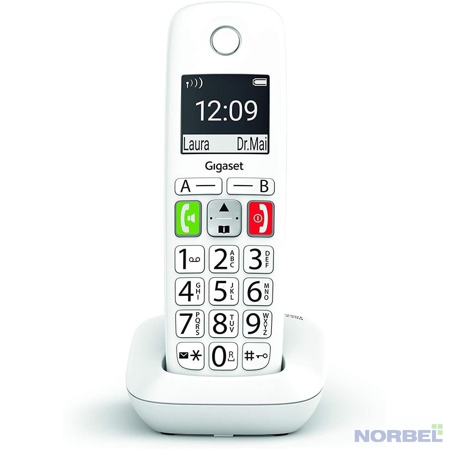 Gigaset Телефон E290HX HSB RUS белый для E290 Трубка доп. Dect