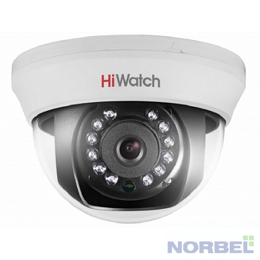 HiWatch Видеонаблюдение DS-T101 2.8 mm Камера видеонаблюдения 2.8-2.8мм HD TVI цветная корп.:белый