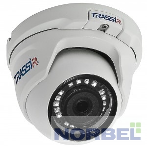 TRASSIR Камера видеонаблюдения IP TR-D2S5-noPoE v2, 1080p, 3.6 мм, белый