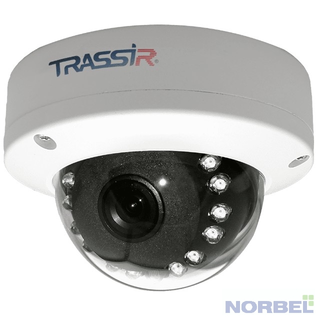 TRASSIR Видеонаблюдение TR-D2D5 v2 2.8 Уличная 2Мп IP-камера с ИК-подсветкой. Матрица 1 2.9" CMOS