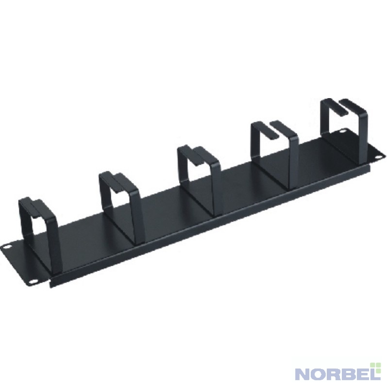 Neomax аксессуары к монтажным шкафам Кабельный органайзер 19"2U, 5 металлических колец, цвет черный NM-CM-2UR5-M-108-BK