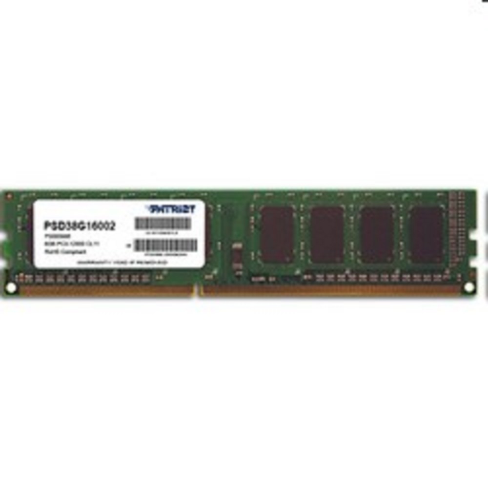 Patriot Модуль памяти DDR3 DIMM 8GB PC3-12800 1600MHz PSD38G16002