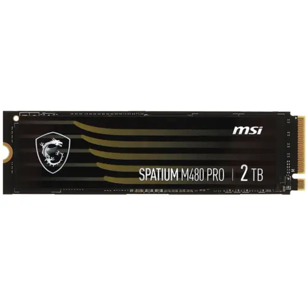 MicroStar Твердотельный накопитель SSD MSI 2TB PCIe 4.0 NVMe M.2 SPATIUM M480 PRO