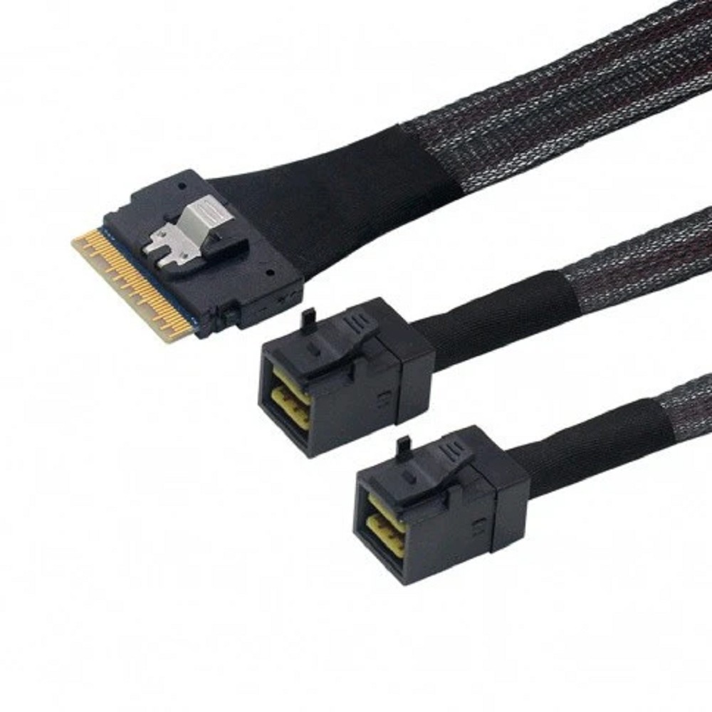 Lr-Link Сетевое оборудование LRSF5443 8i -SAS4.0 SAS SFF-8654 8i to 2xHDminiSAS SFF-8643 Cable,0.8m SAS 4.0