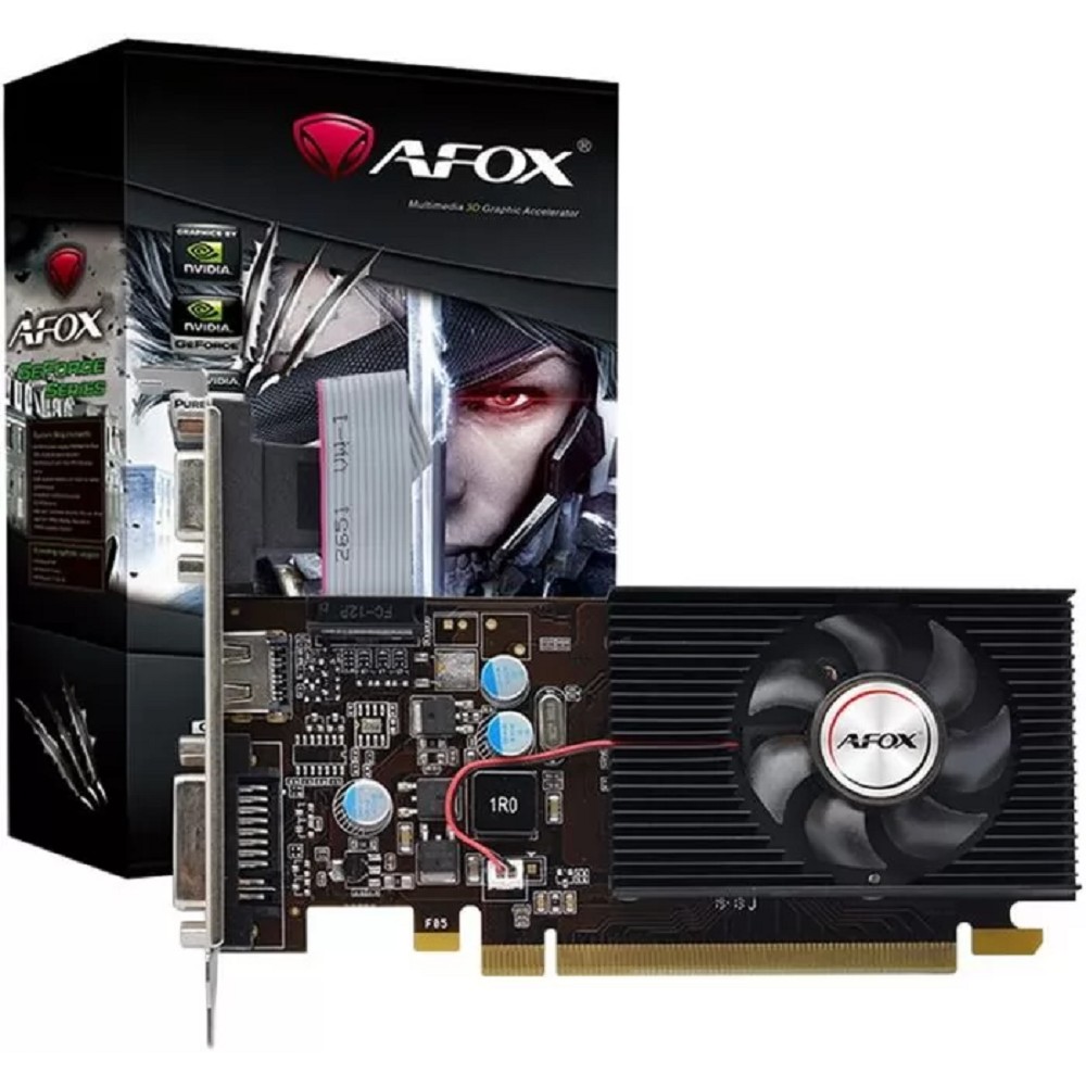 AFOX Видеокарта G210 512MB DDR3 VGA DVI HDMI 1FAN LP AF210-512D3L3-V2 RTL