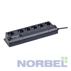 Energenie Сетевые фильтры Сетевой фильтр EG-PMS2-LAN программируемый, черный 10А, LAN, 6 розеток