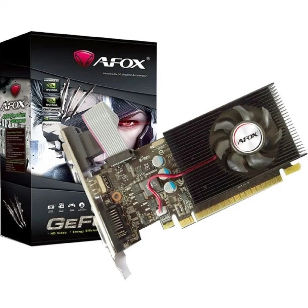 AFOX Видеокарта GT220 1GB DDR3 128bit DVI HDMI AF220-1024D3L2 RTL