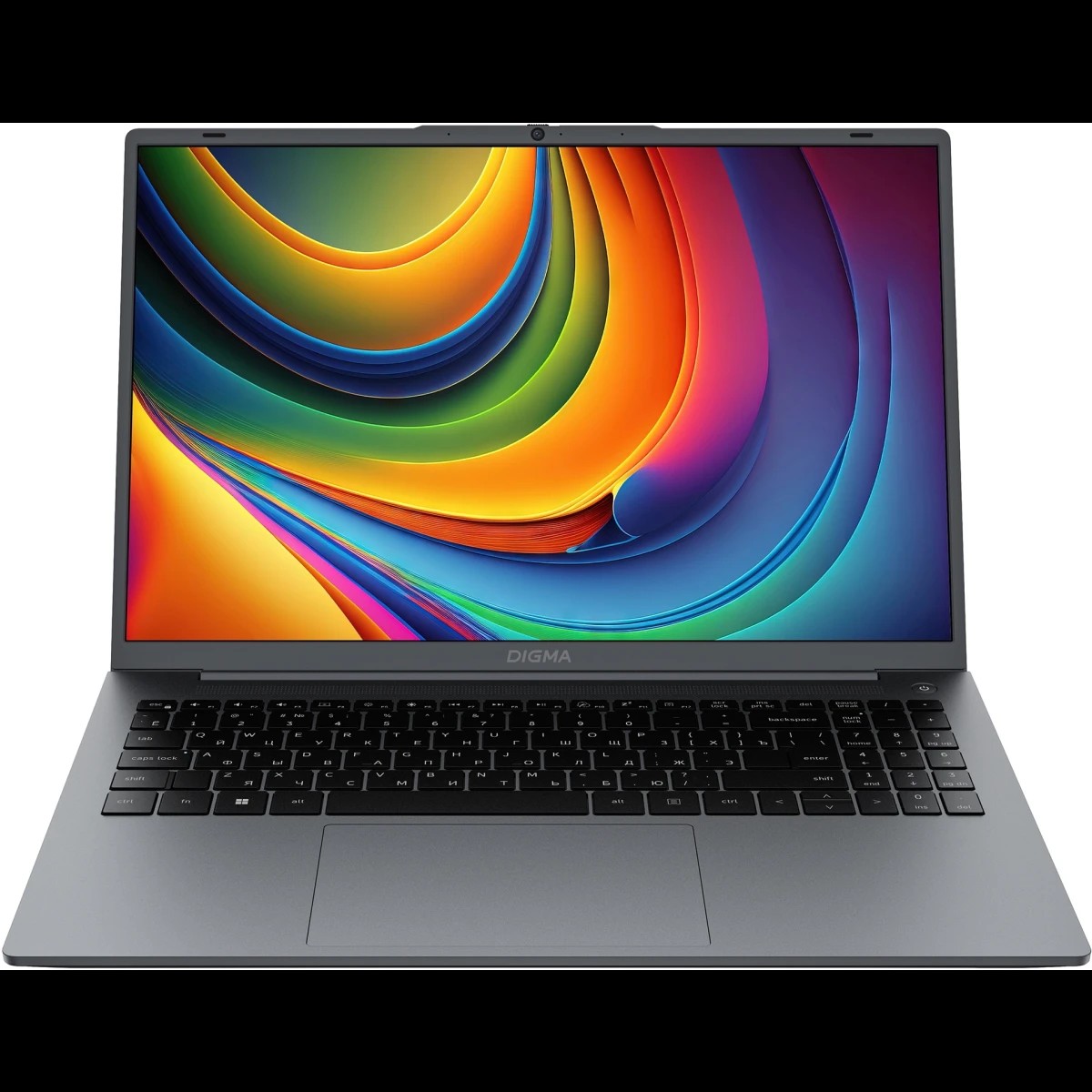 Digma Ноутбук EVE C5805 N100 8Gb SSD256Gb Intel UHD Graphics 16" IPS WUXGA 1920x1200 Windows 11 Pro dk.grey WiFi BT Cam 6000mAh DN16N1-8CXW01