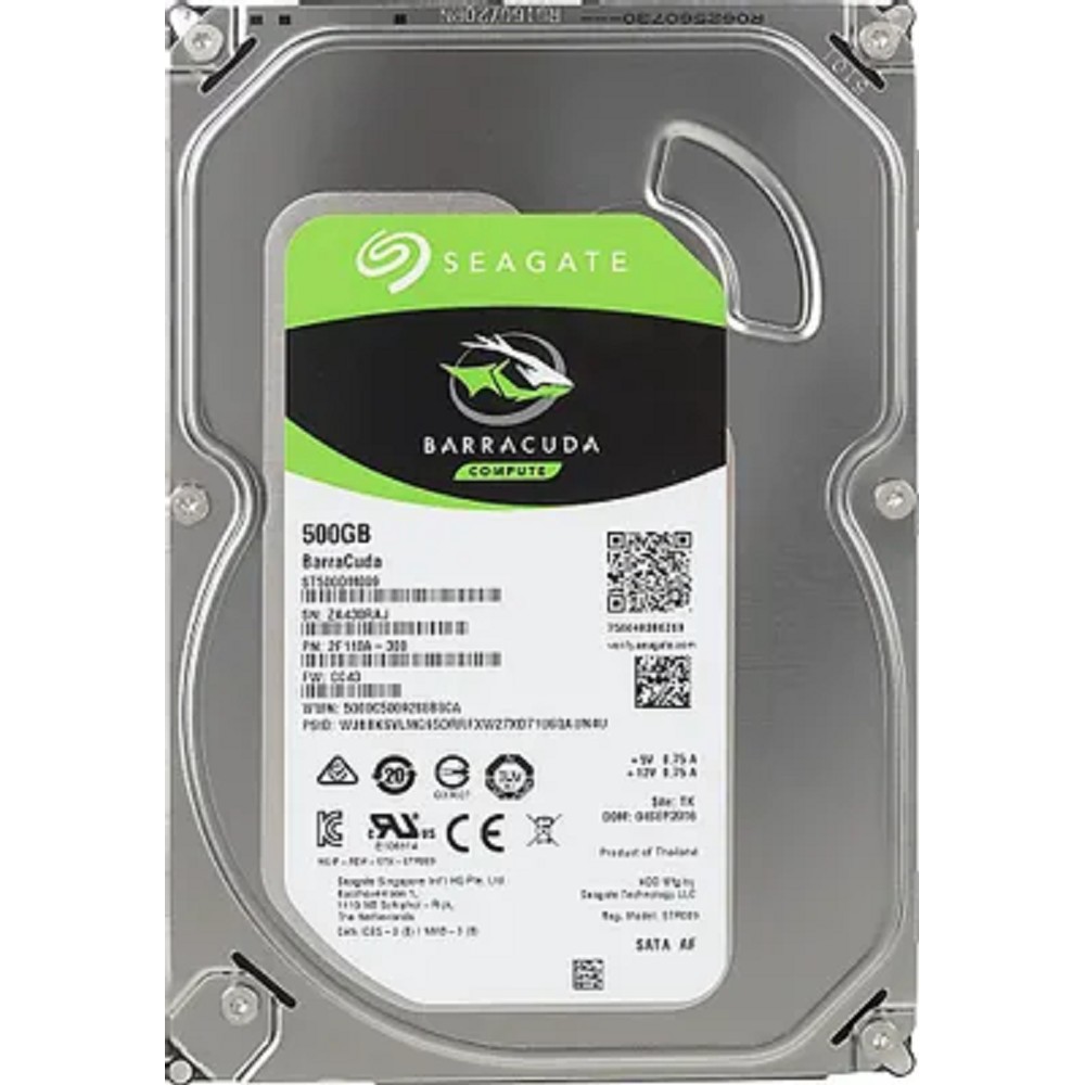 Seagate Жесткий диск 500Gb Barracuda ST500DM009
