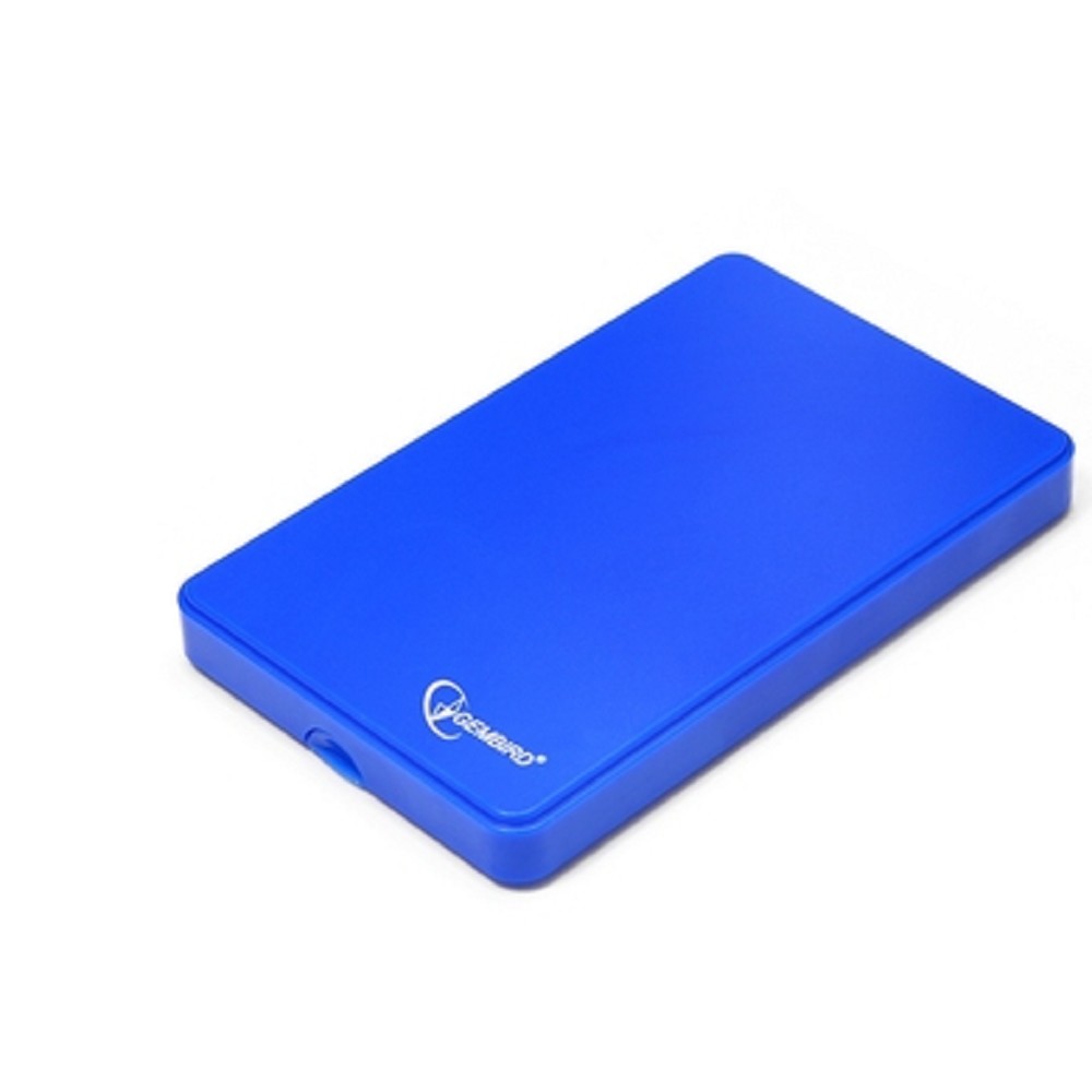 Gembird Контейнер для HDD EE2-U2S-40P-B Внешний корпус 2.5" EE2-U2S-40P-B, синий, USB 2.0, SATA, пластик