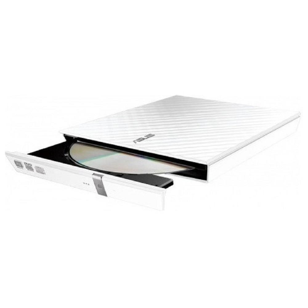 Asus Устройство чтения-записи White Slim Ret. Karim Rashid Collection SDRW-08D2S-U LITE, USB, Белый 90-DQ0436-UA221KZ