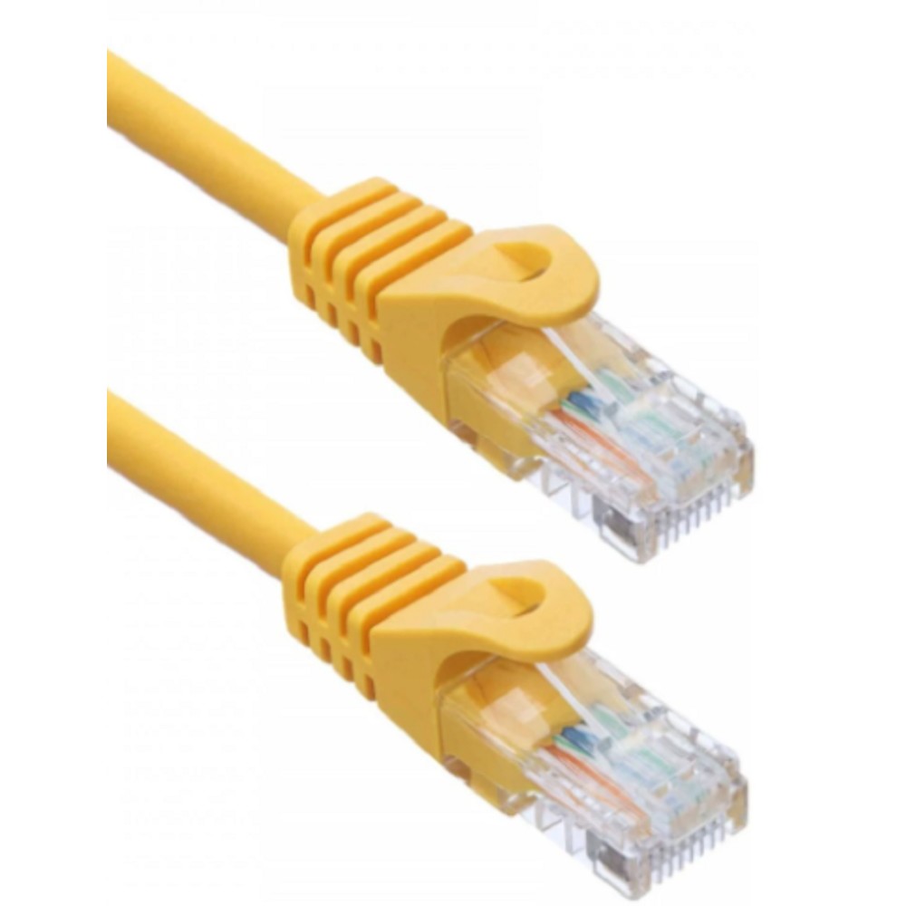 ACD Кабель Патч-корд -LPU5E-5DY -LPU5E-5DY Cat5e UTP 24AWG 4Pair, 7 0.18мм CCA Желтый, 0.5м, 741371