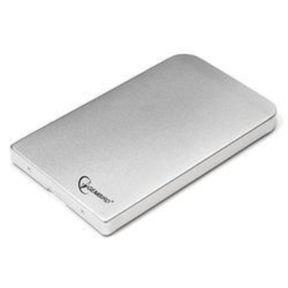 Gembird Контейнер для HDD EE2-U2S-41-S Внешний корпус 2.5" EE2-U2S-41, серебро, USB 2.0, SATA, металл