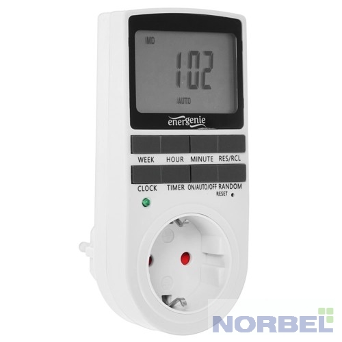 Energenie Сетевые фильтры Таймер электрический EG-SST-01 LCD-дисплей 2,3 , белый