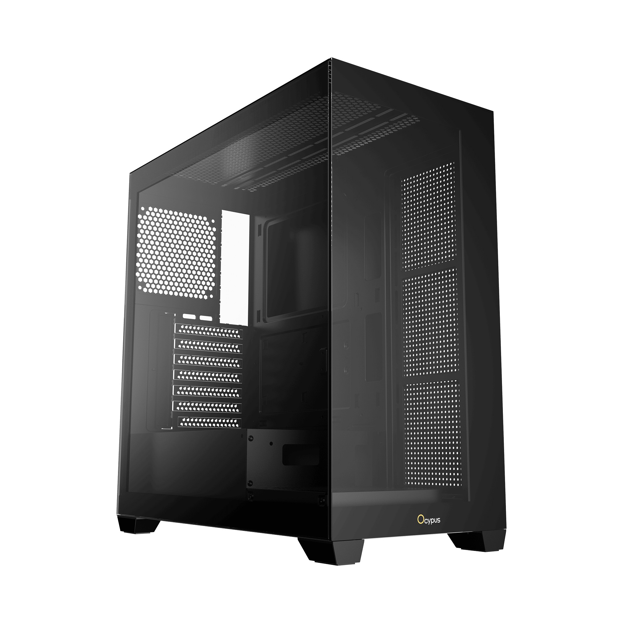 Ocypus Корпуса Case Gamma C72 BK ATX win black no PSU Tempered Glass