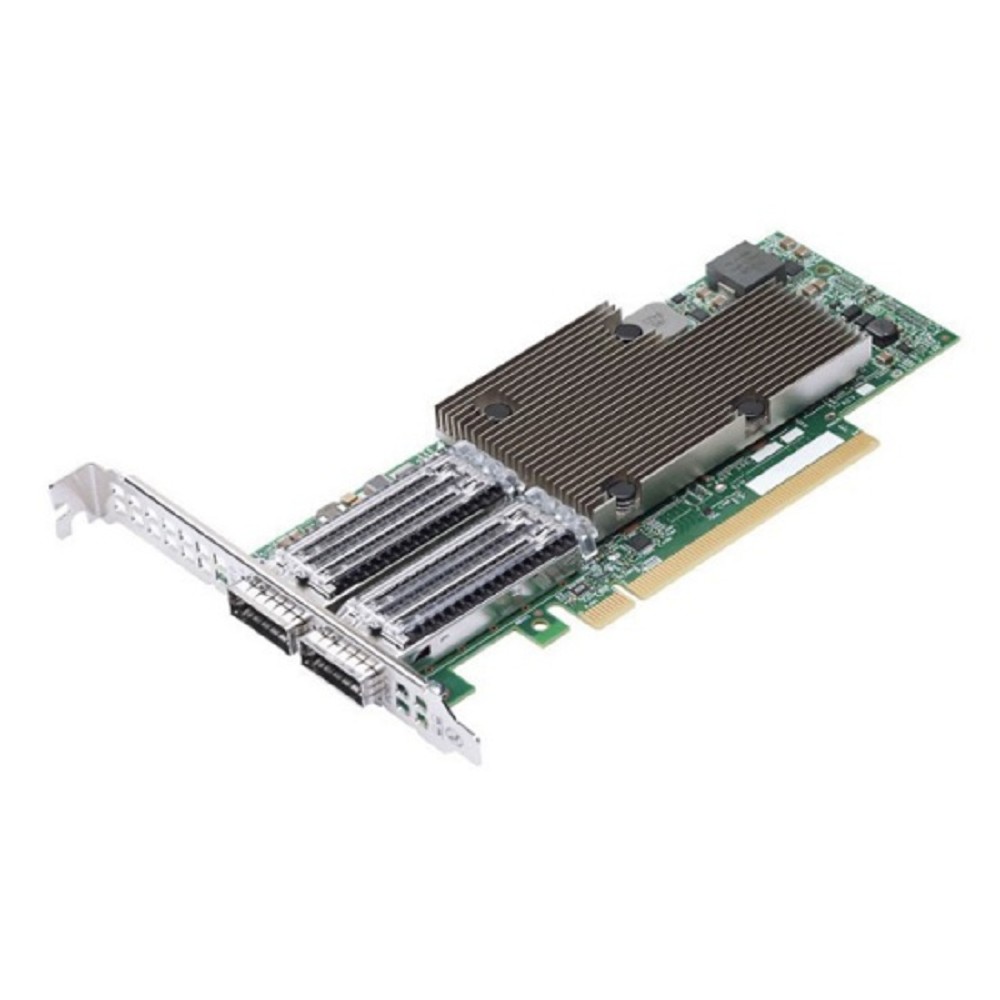 Broadcom Сетевое оборудование NetXtreme P2100G BCM957508-P2100G 2x100GbE 100 50 25 10GbE , PCIe 4.0 x16, QSFP56, BCM57508, Ethernet Adapter, LP + FH brackets incl, BOX