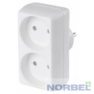 Buro Сетевые фильтры Сетевой разветвитель 2 розетки BU-PS2-W , белый пакет ПЭ