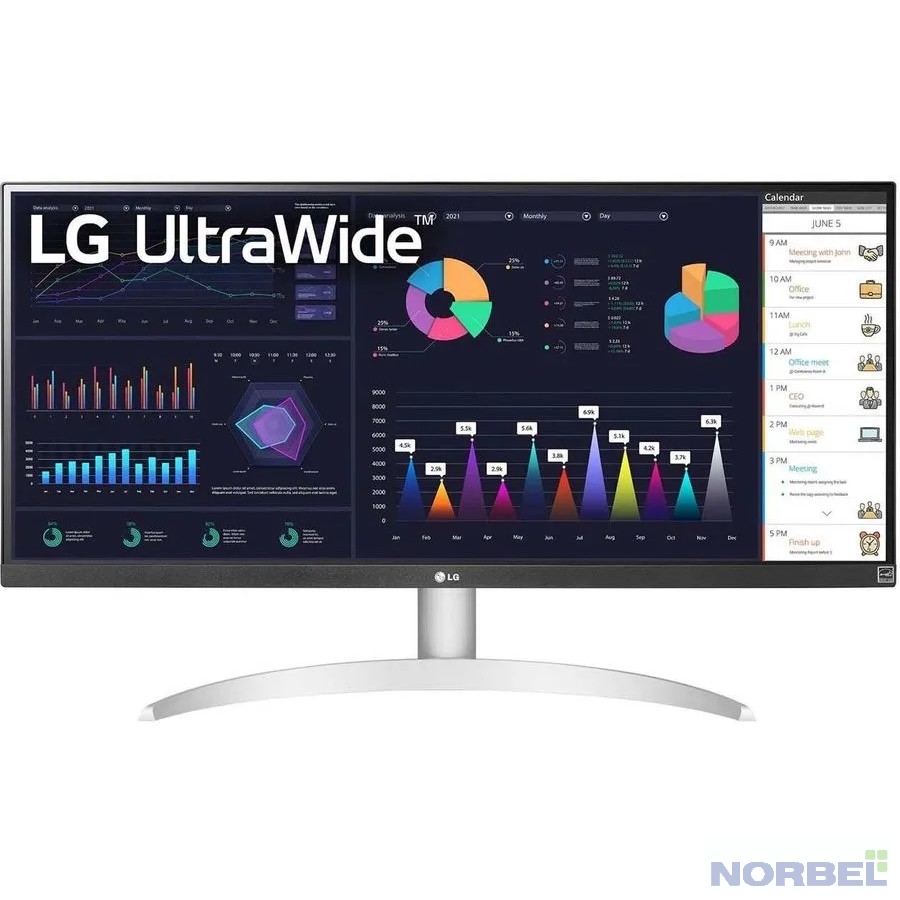 Lg Монитор LCD 29" 29WQ600-W UltraWide серебристый