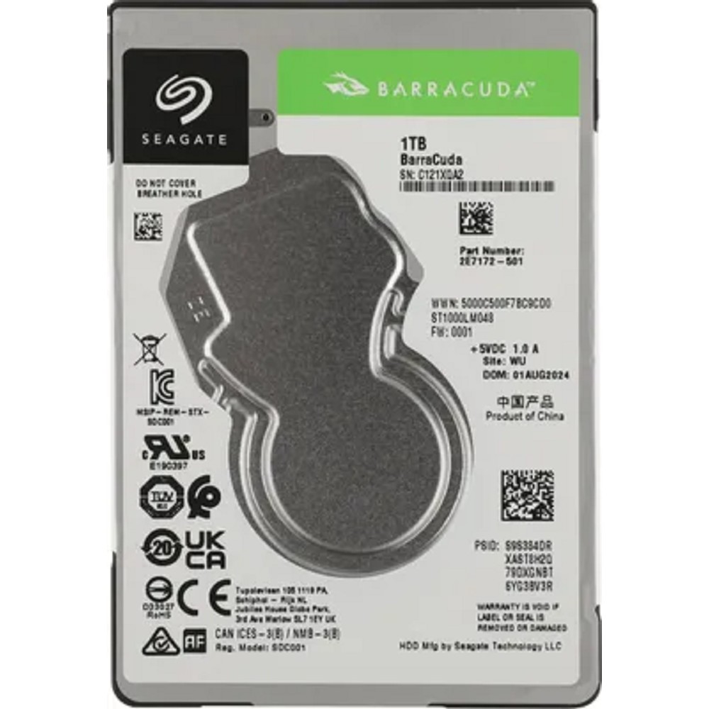 Seagate Жесткий диск 1TB Barracuda ST1000LM048