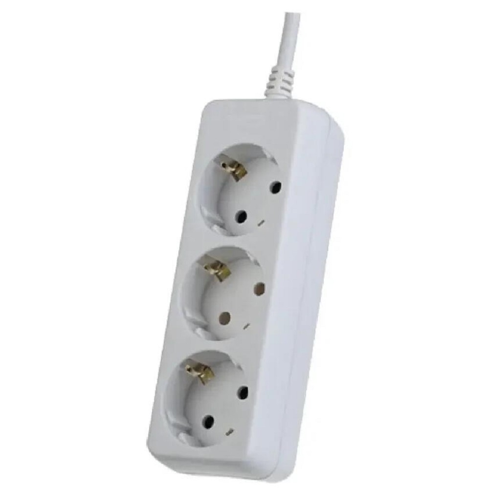Perfeo Сетевые фильтры Сетевой удлинитель с заземлением "POWERMATE",PF A4688 5,0м, 3 розетки, белый PF-PE-3 5,0-W