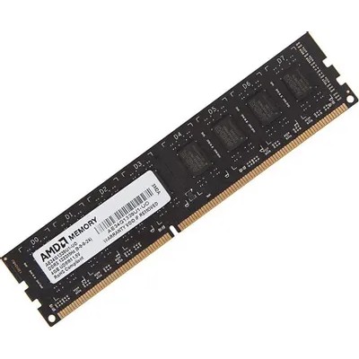Amd Модуль памяти DDR3 DIMM 4GB PC3-10600 1333MHz R334G1339U1S-UO OEM