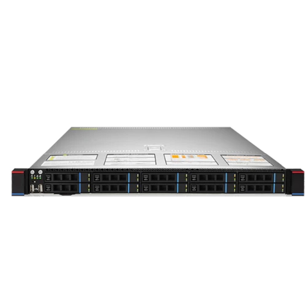 Gooxi Сервер SR101-D10R 1U, 2x Socket SP3 ; 32x DDR4; 10x 2.5" SATA SAS ; 2х M.2 NVMe 2280 ; 2xPCIe 4.0x16; OCP3.0 ; 2x1GbE i350; IPMI ; RAIL; 2x800W EU power cables