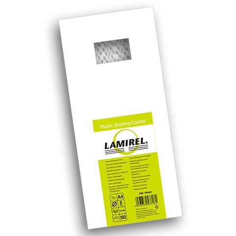 Fellowes Пружины для переплета пластиковые Lamirel, 10 мм. Цвет: белый, 100 шт в упаковке LA-78670