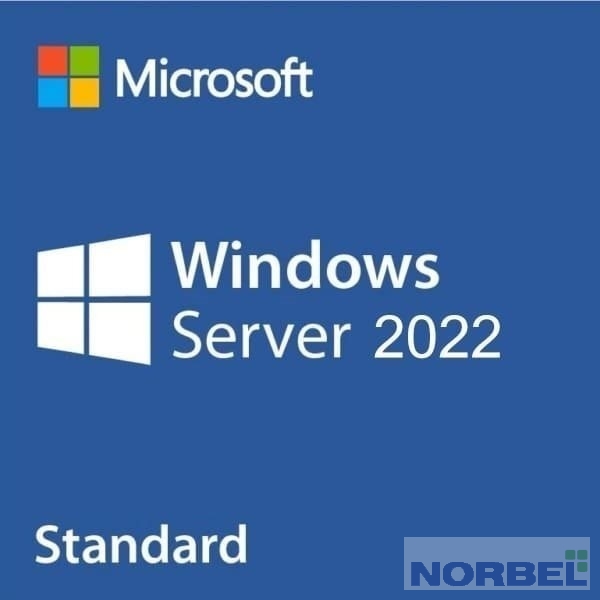 Microsoft Неисключительное право на использование ПО Windows Svr Std 2022 English 1pk DSP OEI 2Cr NoMedia NoKey APOS AddLic