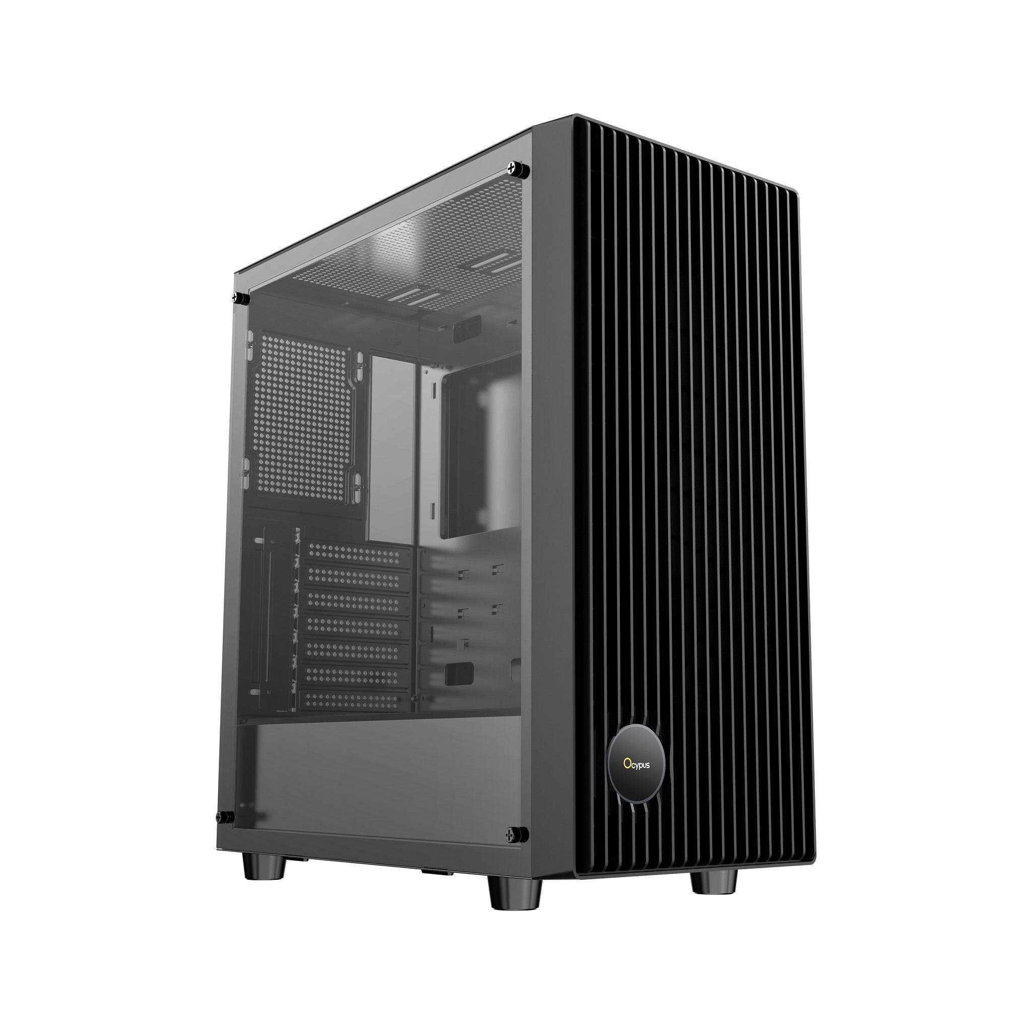 Ocypus Корпуса Case Gamma C70 BK ATX win black no PSU Tempered Glass
