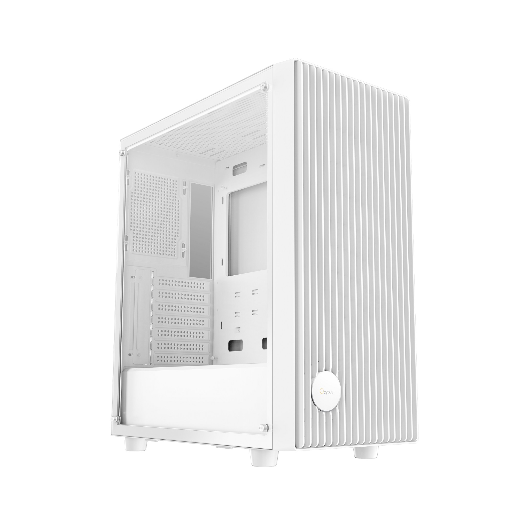 Ocypus Корпуса Case Gamma C70 WH ATX win white no PSU Tempered Glass
