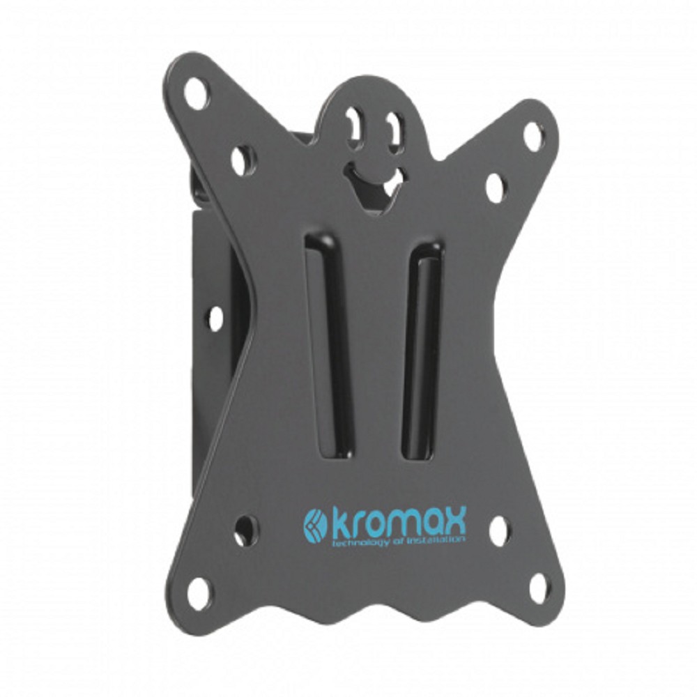 Kromax Крепления для мониторов CASPER-100 black, Кр. стал. наст. для TV 10"-32", max 25 кг, 0 ст св., от ст. 21 мм, max VESA 100x100 мм.