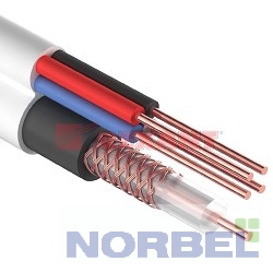 Rexant Оборудование для систем видеонаблюдения 01-4021 Кабель видеонаблюдения +4 жилы 100м белый ККСВ