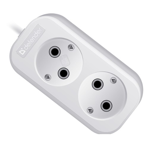 Defender Сетевые фильтры Удлинитель B220 10 А, 2 м 99270 , без заземления