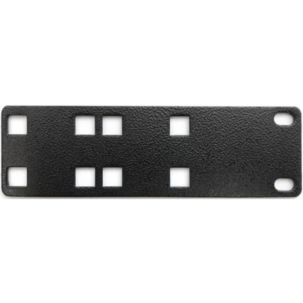 Hyperline Полка PMV1-RAL9005 Кронштейн для крепления 19 дюймового и вертикального оборудования сбоку стоек 2 шт. в комплекте