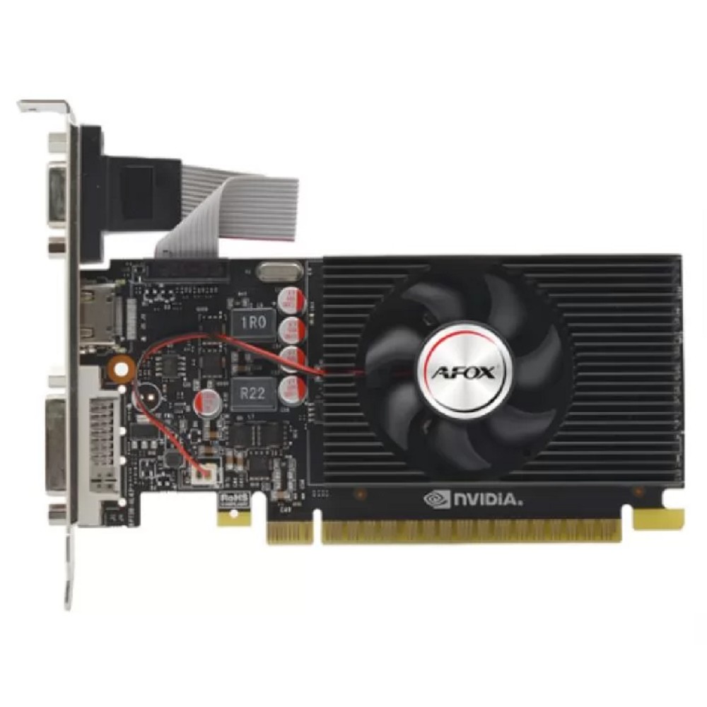AFOX Видеокарта GeForce GT240 1GB GDDR3 128bit VGA DVI HDMI 1FAN AF240-1024D3L2-V2 RTL