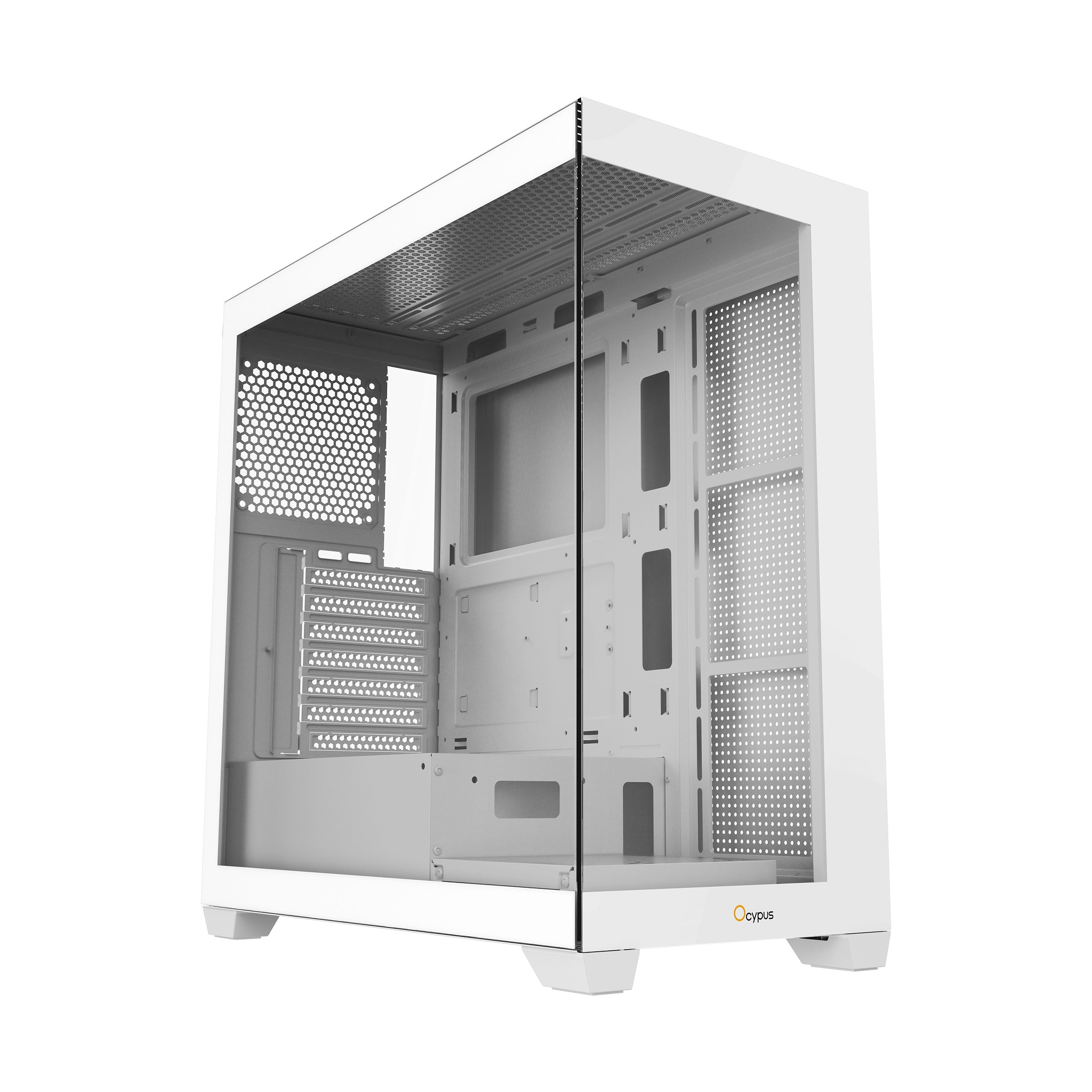 Ocypus Корпуса Case Gamma C72 WH ATX win white no PSU Tempered Glass