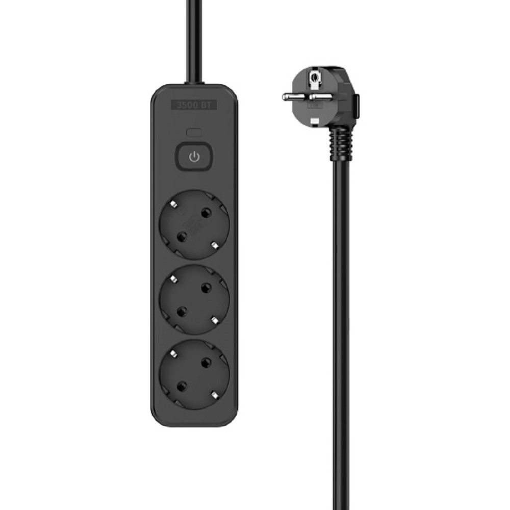 Perfeo Сетевые фильтры сетевой удлинитель "REAL STRIP" 0,5м, 3 розетки, 16А, 3500 Вт, черный.