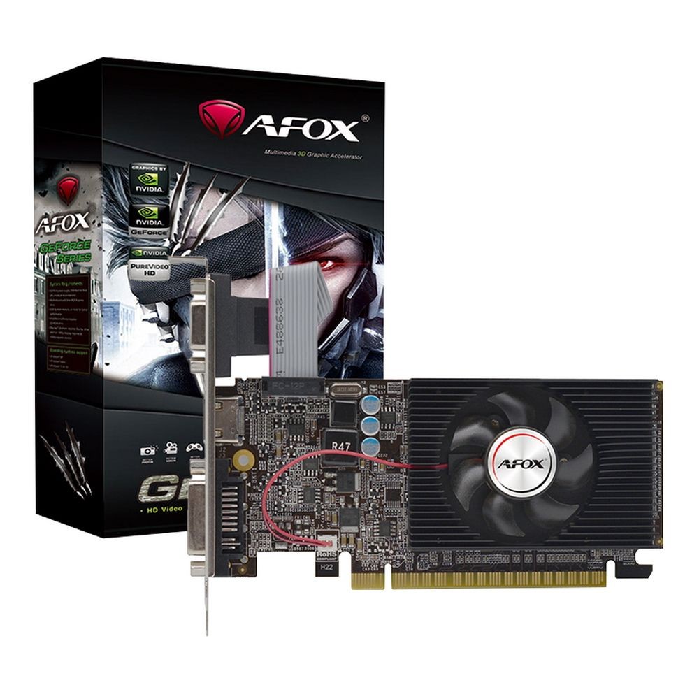 AFOX Видеокарта PCI-E 3.0 AF610-1024D3L7-V6 NVIDIA GeForce GT 610 1Gb 64bit GDDR3 810 1333 DVIx1 HDMIx1 CRTx1 HDCP Ret