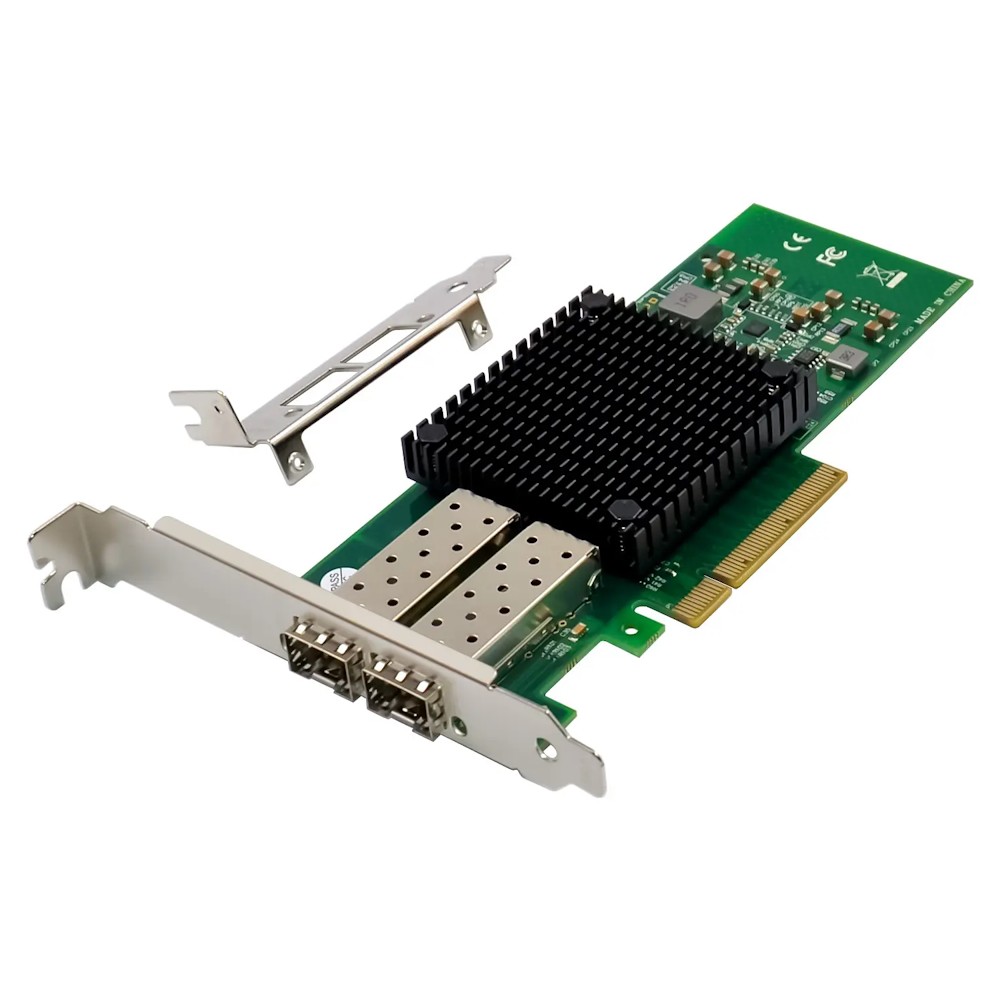 Orient - Сетевые карты XWT-INT520PE8 2SFP+, Сетевая карта PCI-Ex8 v2.0 2xSFP+ 10Gbps Server NIC, Intel 82599ES chipset, 10 1 Гбит с, 2 планки крепления в комплекте 33298