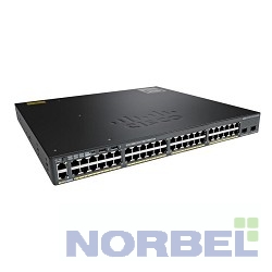 Cisco Сетевое оборудование WS-C2960X-48FPS-L Catalyst 2960-X 48 GigE PoE 740W, 4 x 1G SFP, LAN Base