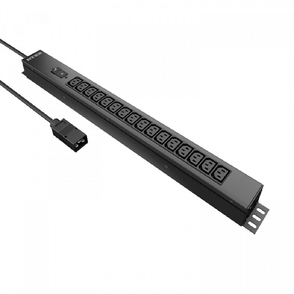 NTSS Блок розеток Блок распр.питания , Basic, 1ф16А, 3.7кВт, 1 гидр.авт., 16 С13, сталь, 3м каб., вил. IEC 60320 C20 -PDU-KB2116-3C20