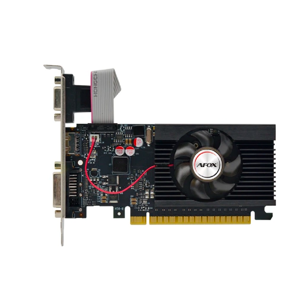 AFOX Видеокарта GT730 1GB DDR3 64Bit DVI HDMI 1FAN LP AF730-1024D3L3-V2 RTL