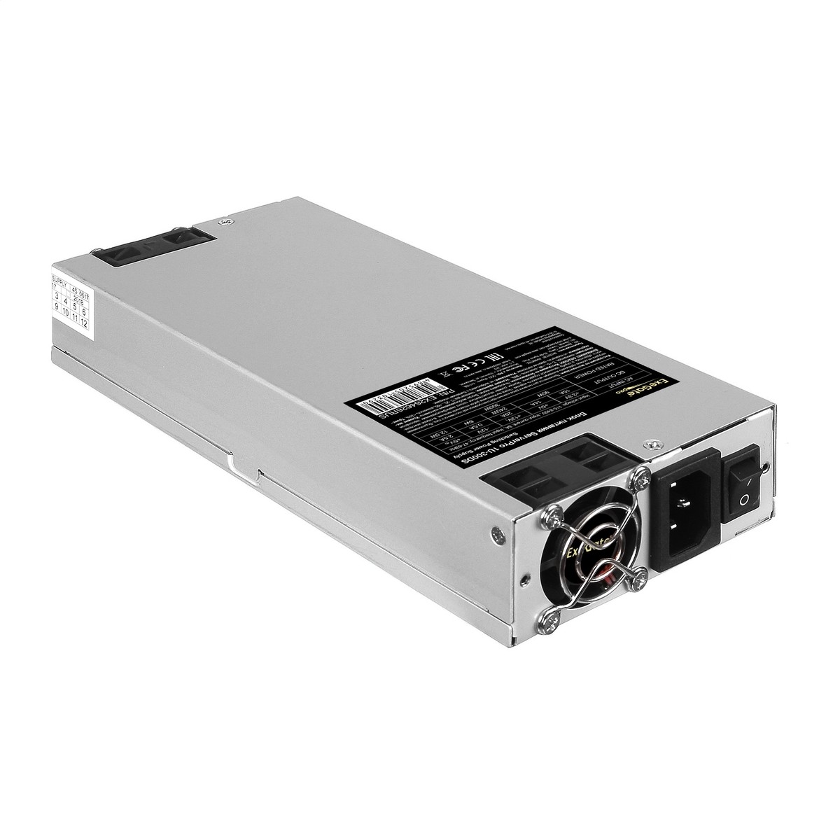 EXEGATE Блок питания EX264626RUS Серверный БП 300W <ServerPRO-1U-300DS>, унив. для 1U, 24pin, 4+4 pin,4xSATA,2xIDE