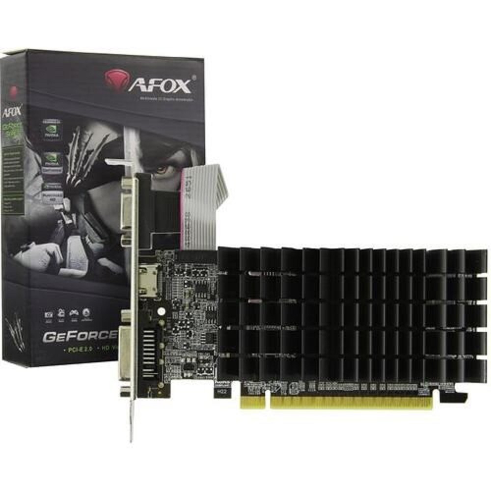 AFOX Видеокарта G210 LP 1GB DDR3 64-bit VGA DVI HDMI PASSIVE LP AF210-1024D3L5-V2 RTL