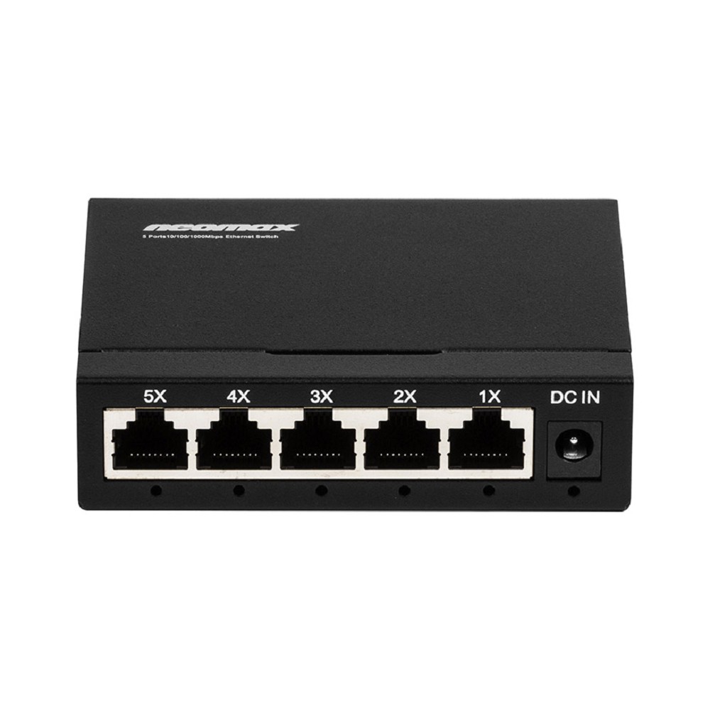 Neomax Неомакс- коммутаторы неуправляемый коммутатор NMS-105P-1000-S, 5 портов 1000 Mbps, металл