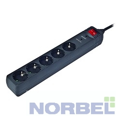 Energenie Сетевые фильтры Сетевой фильтр SPG5-C-5 1.5m 16А черный сечение 3 1,5 мм