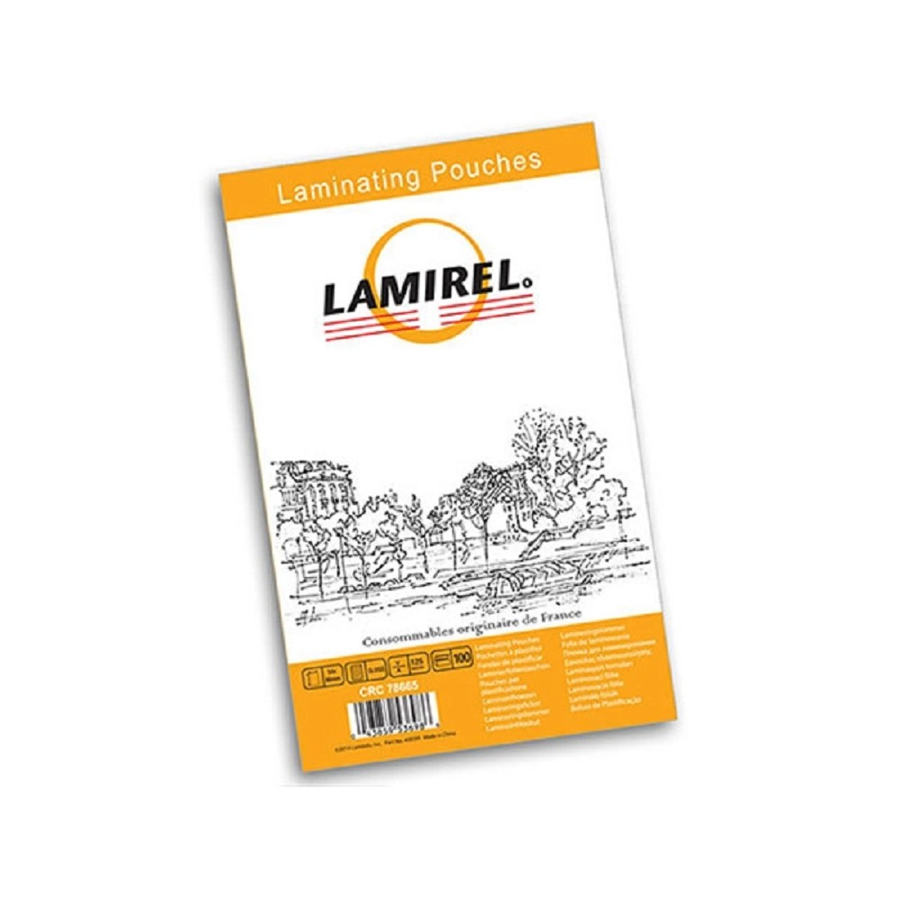 Fellowes Пленка Lamirel Пленка для ламинирования LA CRC -78767 01 83х113мм, 125мкм, 100 шт.
