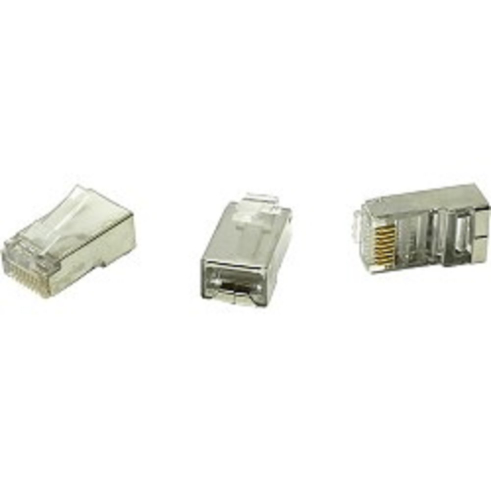 5bites Коннектор US060A US006A Коннектор RJ-45 8p8c, зол.напыление, экран. 1шт