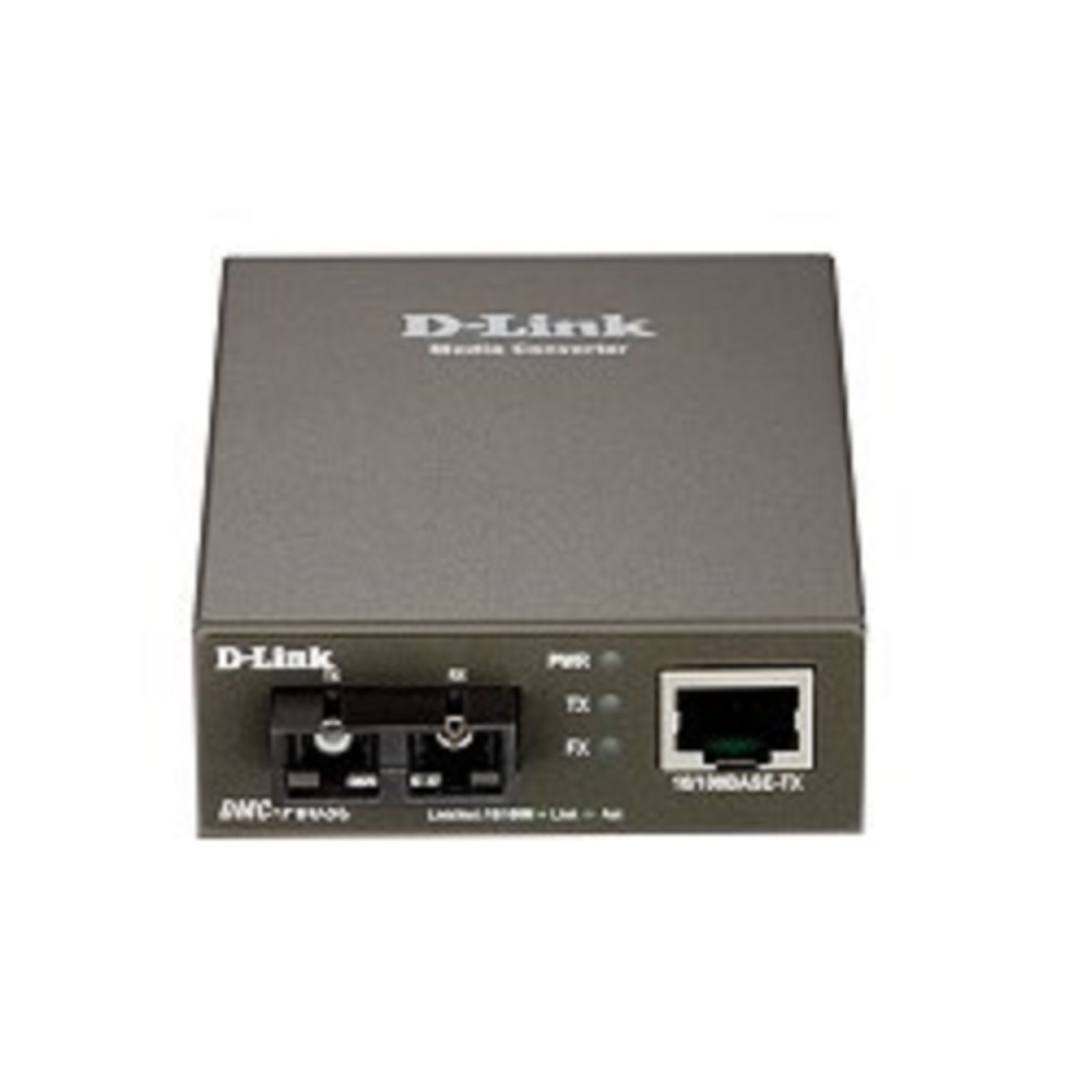 D-Link Сетевое оборудование DMC-F60SC B1A Медиаконвертер с 1 портом 10 100Base-TX и 1 портом 100Base-FX с разъемом SC для одномодового оптического кабеля до 60 км